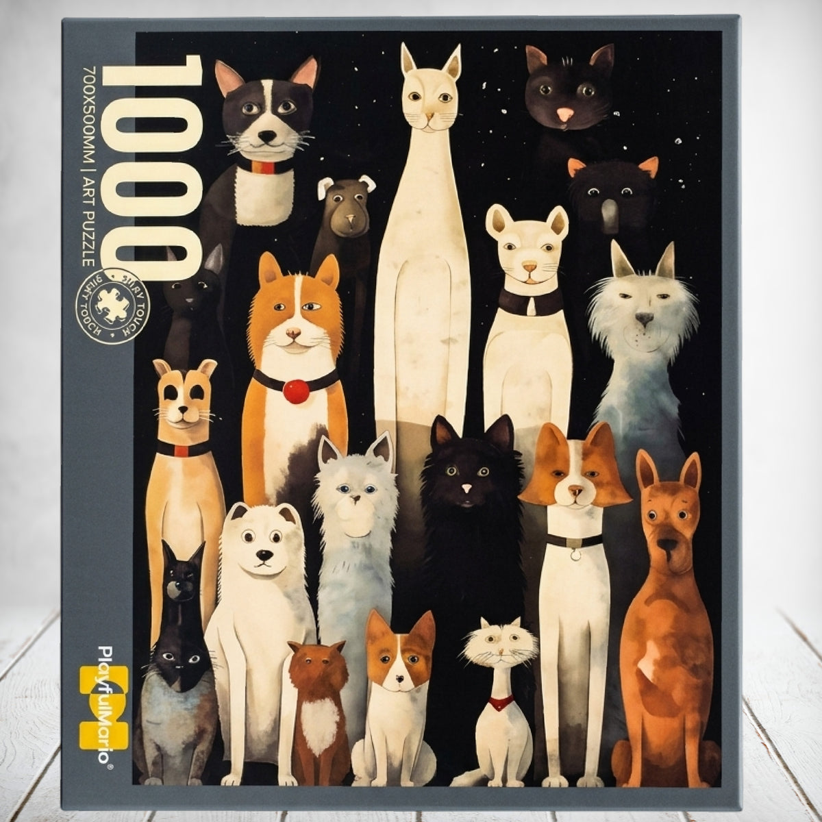 1000pc Elegant Cats & Dogs Puzzle