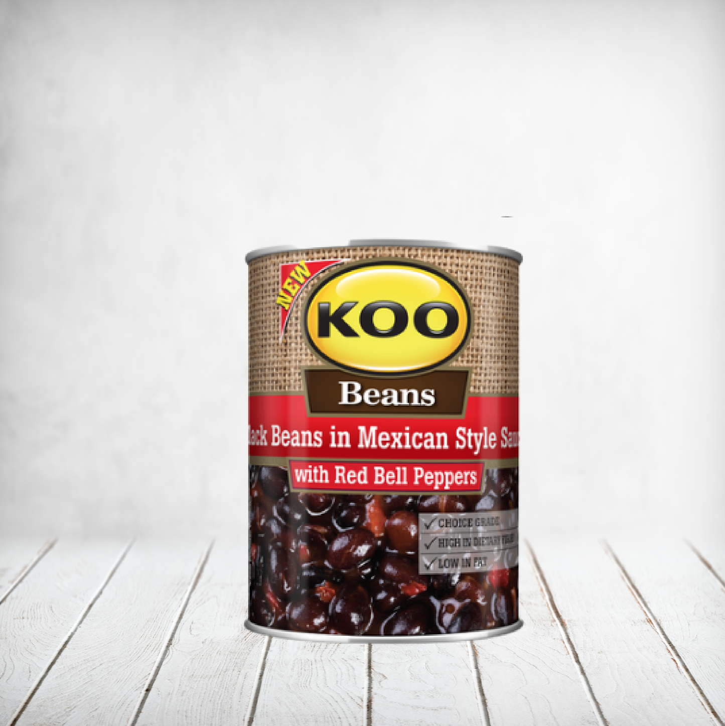 KOO Black Beans in Mexican Style Sauce 410g