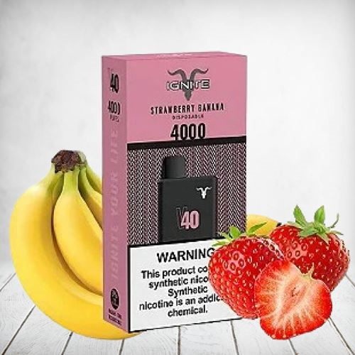 Ignite Strawberry Banana 4000 Puffs