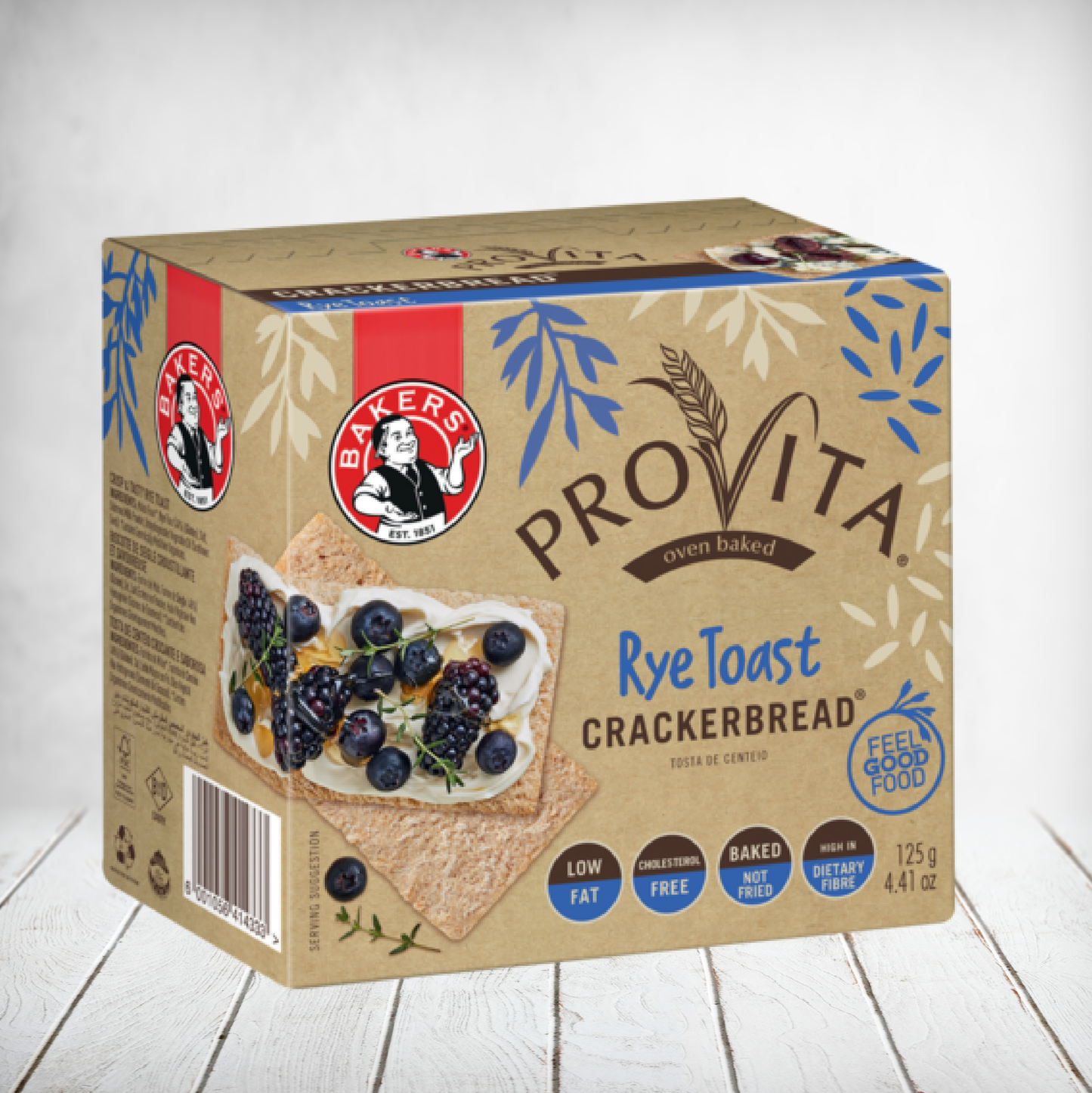 Provita Rye Toast Crackerbread 125g