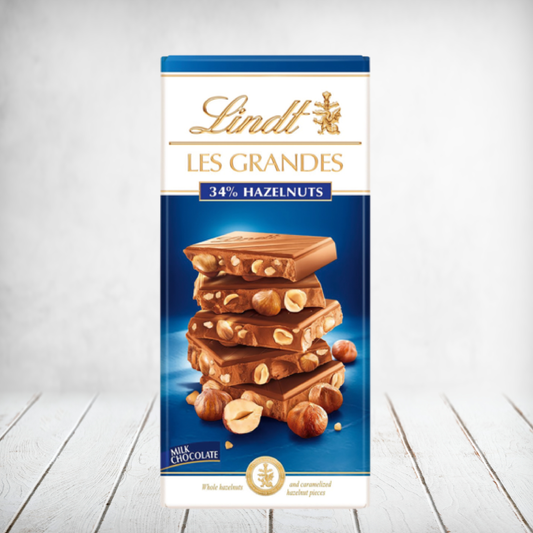 Lindt Les Grandes Hazelnut Slab 150g