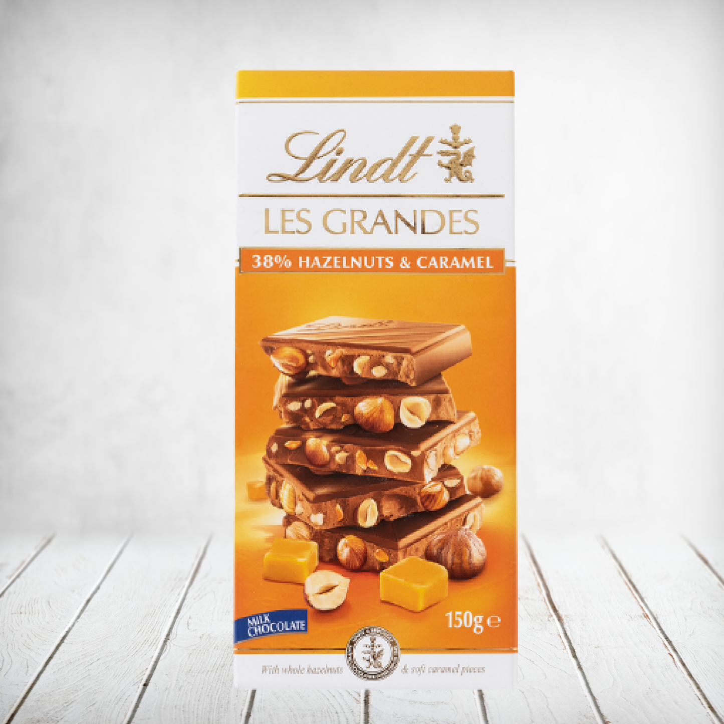 Lindt Les Grandes Hazelnut & Caramel Slab 150g
