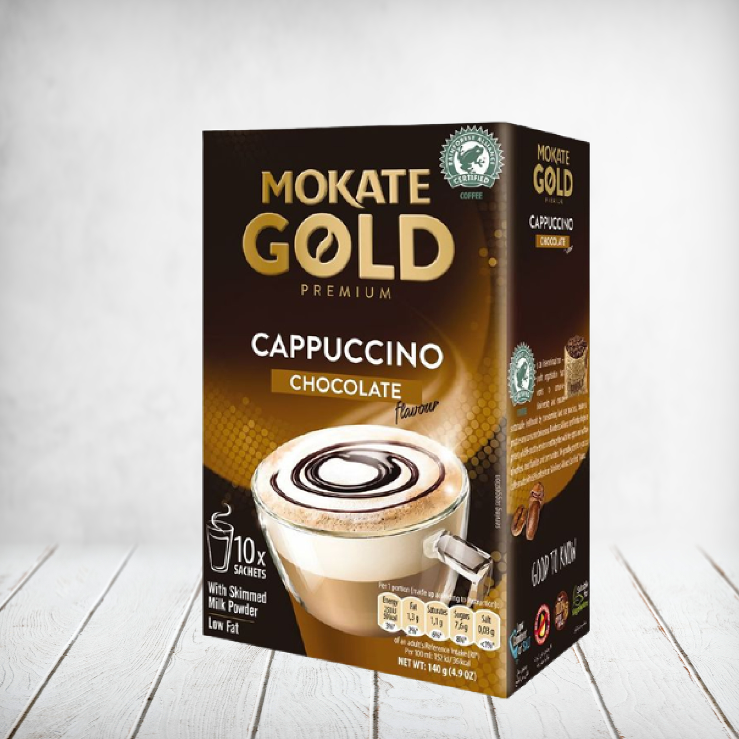 Mokate Gold Cappuccino Choc Instant Coffee 10x24