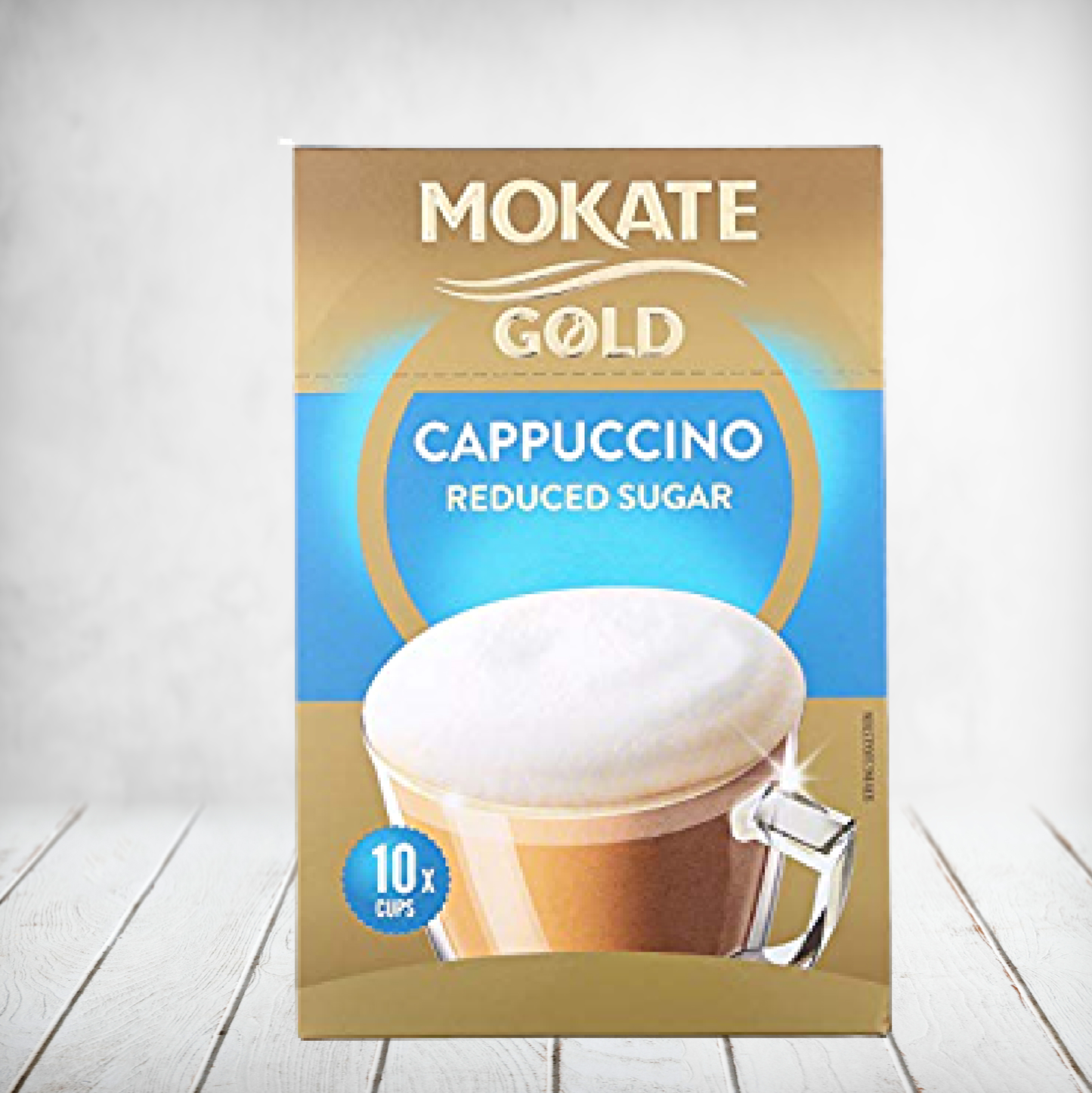 Mokate Cappuccino Reduced Sugar 10s