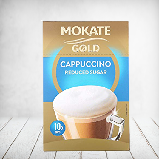 Mokate Cappuccino Reduced Sugar 10s