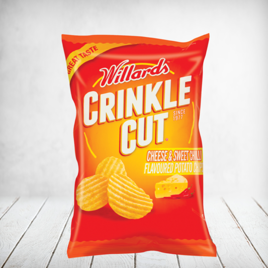 Willards Crinkle Cut Cheese & Sweet Chilli 125g