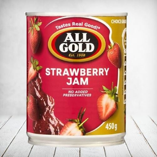 All Gold Strawberry Jam 450g