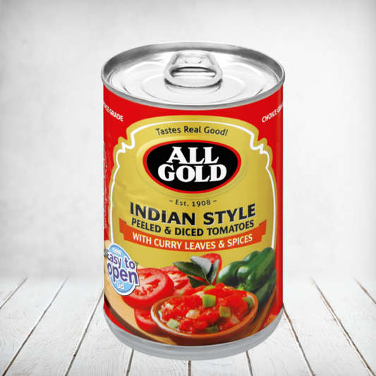 All Gold Indian Style Peeled Tomato 410g