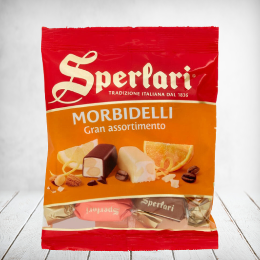 Sperlari Soft Nougat Assorted WhiteDark Coated 117g