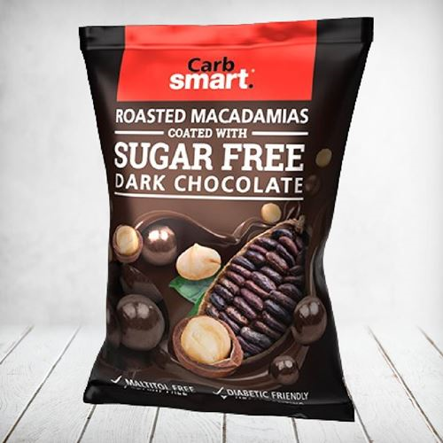 Carb Smart Choc Coated Macadamia Sugar Free 80g