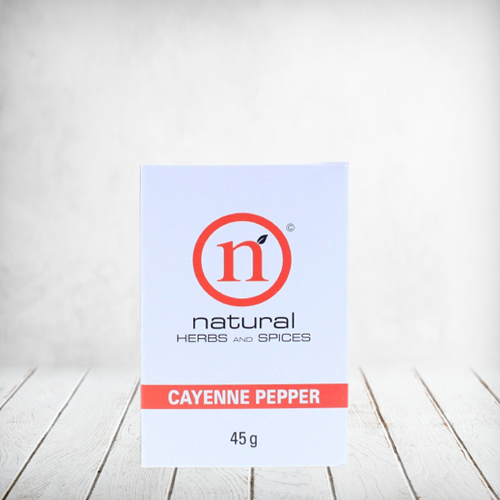 Naturals Cayenne Pepper Refill Box 45g