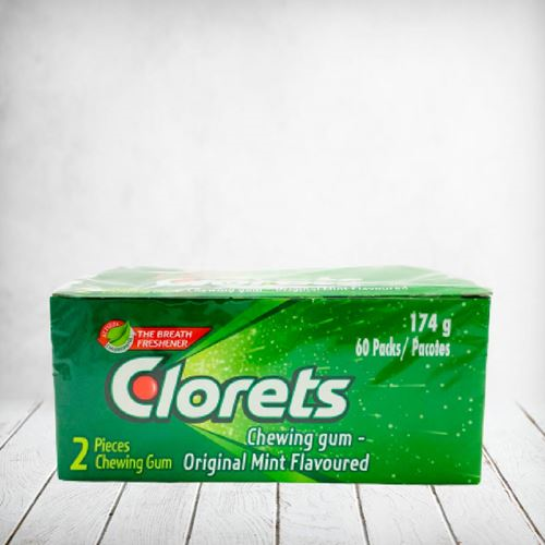 Clorets Origanal Chewing Gum 60 x 2pcs