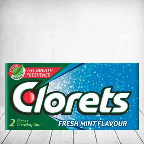 Clorets Fresh Mint Chewing Gum 56 x 2pcs
