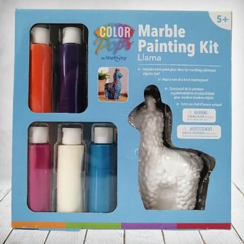 Colour Pops Marble Painting Kit Lama