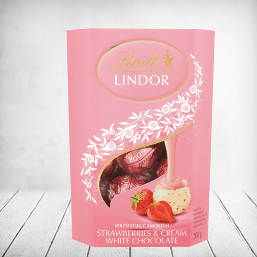 Lindt Balls Strawberries & Cream 125g