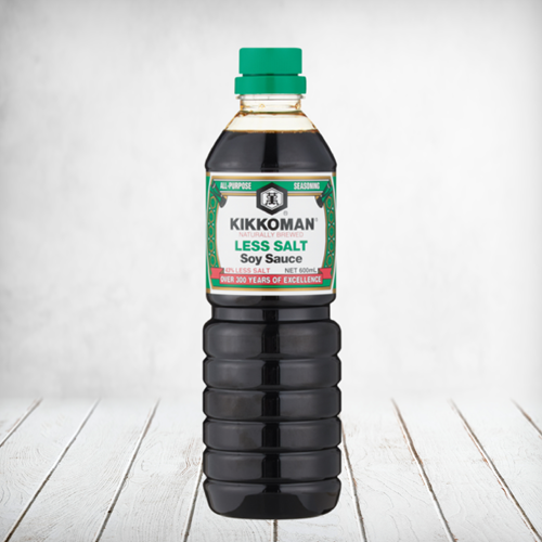 Kikoman Soya Sauce Less Salt 600ml