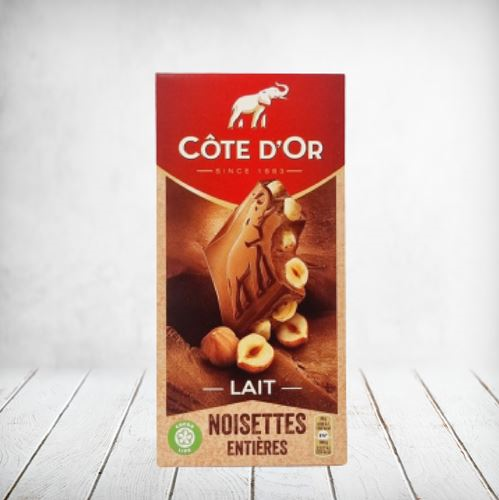 Cote dOr Milk Lait Whole Hazelnut 180g