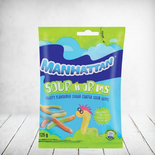 Manhattan Sour Worms 125g