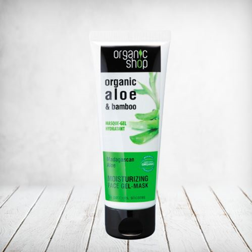 Organic Shop Face Gel-Mask Aloe Bamboo 75ml