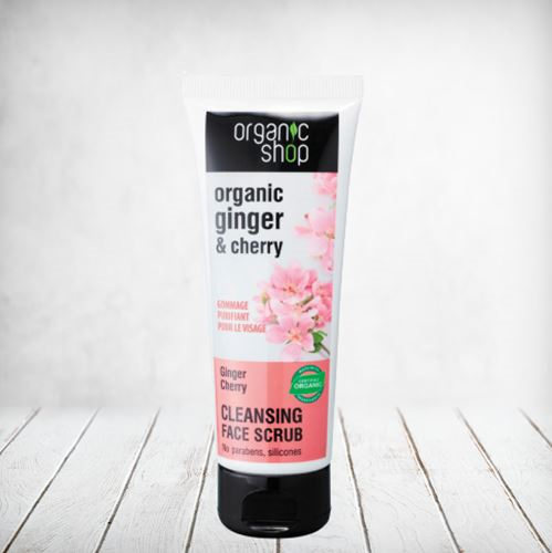 Organic Shop Face Scrub Ginger Cherry 75ml