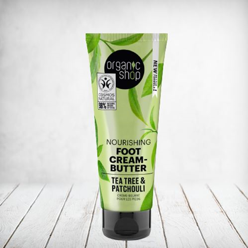 Organic Shop Foot Cream-Butter Tea Tree Patchouli 75ml