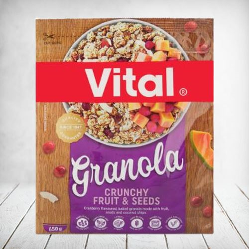 Vital Granola Crunchy Fruit & Seeds 650g