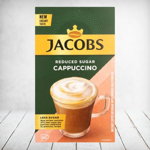 Jacobs Cappuccino Reduced Sugar 10s