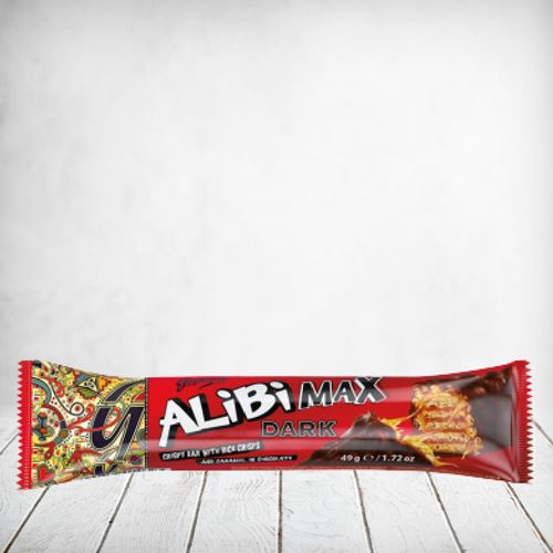Alibi Max Rice Crisps Dark 49g