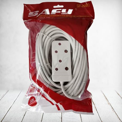 SAFY Extension Cord 2way 20M