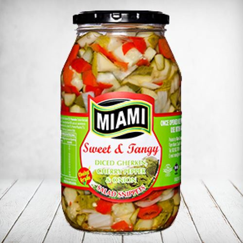Miami Gherkins Diced Onion Cherry Peppers 760g