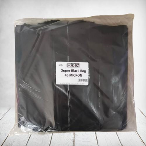 Foodz Super Black Bags 45Mic