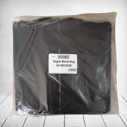 Foodz Super Black Bags 45Mic
