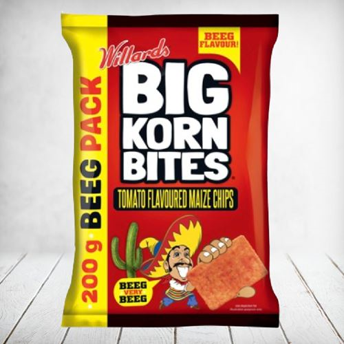 Willards Big Korn Bites Tomato 200g