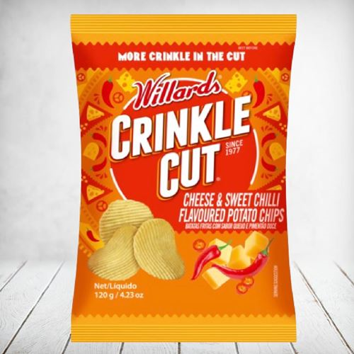 Willards Crinkle Cut Cheese & Sweet Chilli 120g