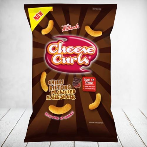 Willards Cheese Curls Chilli Biltong 90g