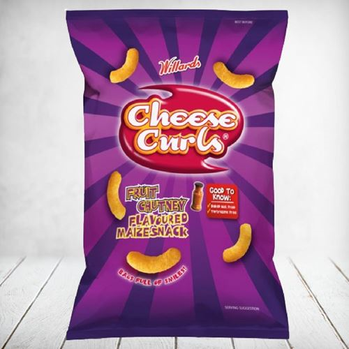 Willards Cheese Curls Fruit Chutney 90g