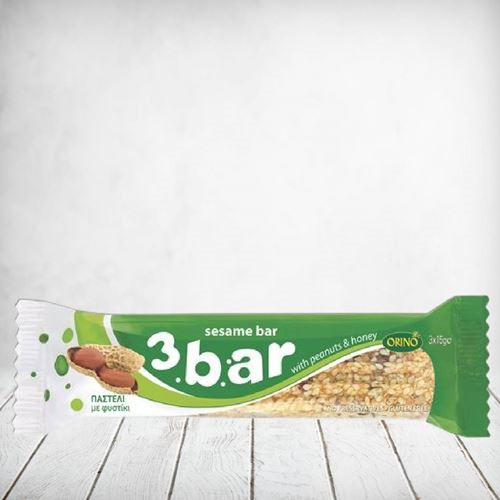 Cretamel Snack 3Bar Sesame & Peanut 45g