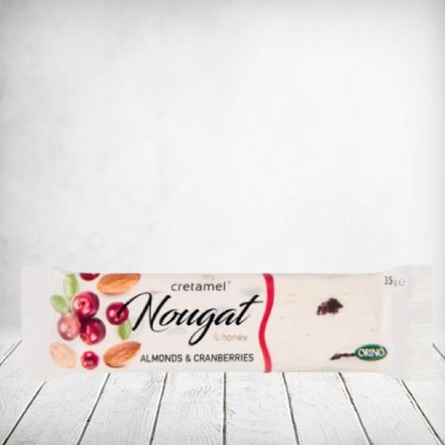Cretamel Soft Nougat Bar AlmondCranberry 35g