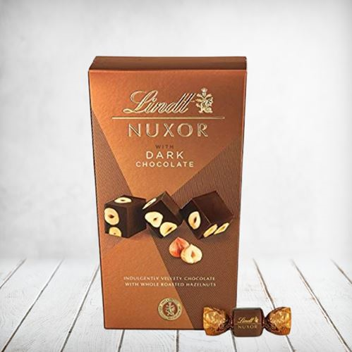 Lindt Nuxor Dark Choc Hazelnuts 165g