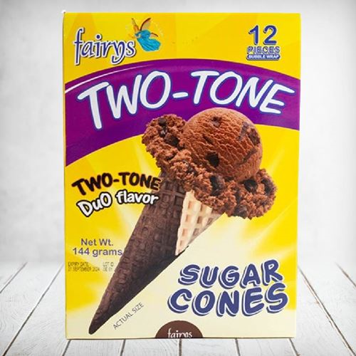 Fairys Two Tone Sugar Cones 12s