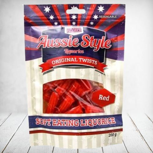 Aussie Style Red Liqourice Original Twists 200g