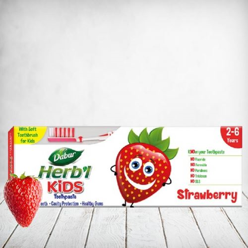Dabur Herbl Kids Strawberry Toothpaste & Toothbrush 50g