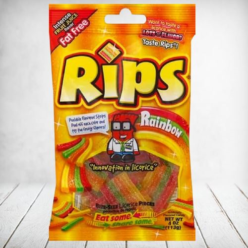 Rips Bite Size Rainbow Gummies 155g