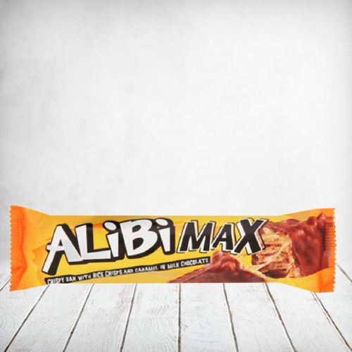Alibi Max Rice Crisps and Caramel 49g