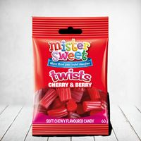 Mister Sweet Cherry & Berry Twists Candy 60g
