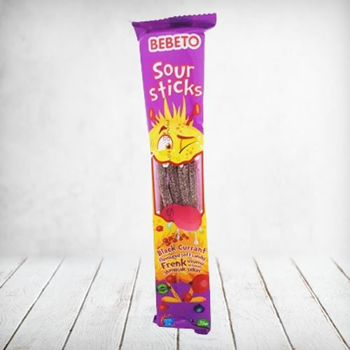 Bebeto Sour Sticks Black Current 30g