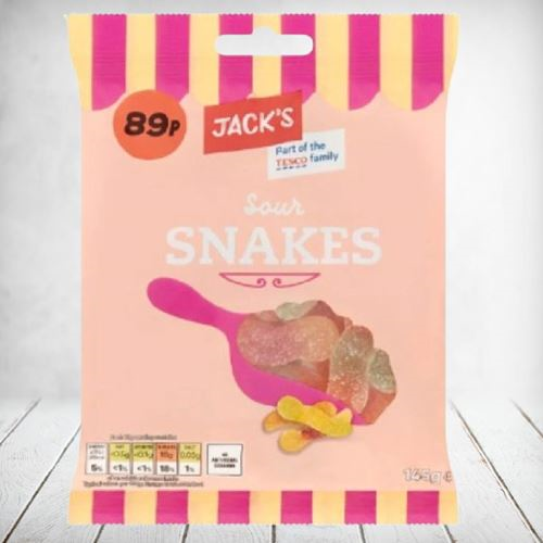 Jacks - Sour Snakes 145g