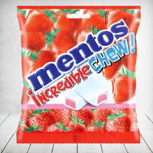 Mentos Incredible Chew Strawberry 72g