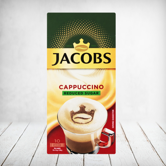 Jacobs Sticks - Cappuccino Reduced Sugar 10s