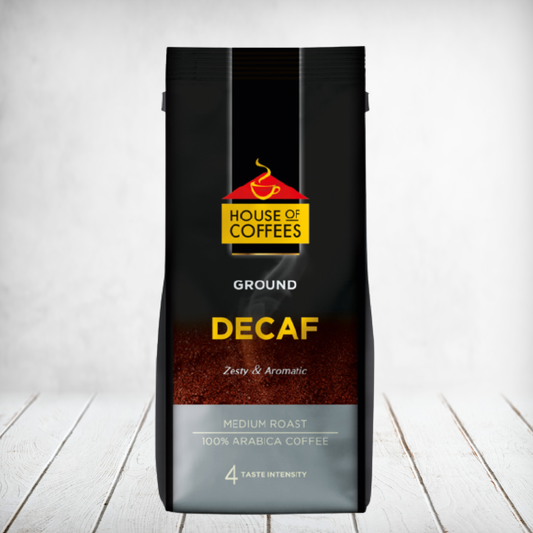 House of Coffees 250g - Decaf Ground